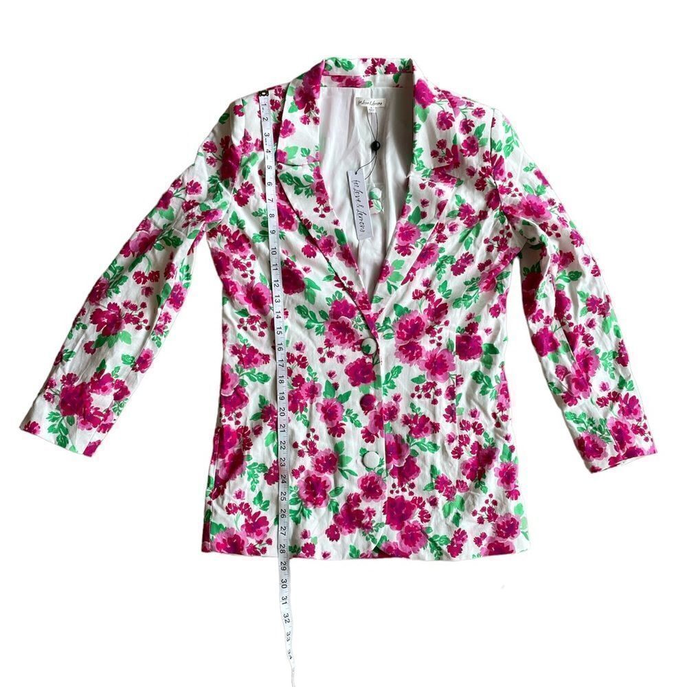 FOR LOVE AND LEMONS Floral pattern blazer jacket Size S - Picture 3 of 9